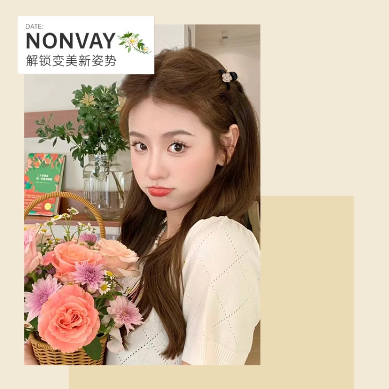 Kẹp Tóc Hình Hoa Trà Nhỏ Xinh Thời Trang Hàn Quốc Cho Nữ