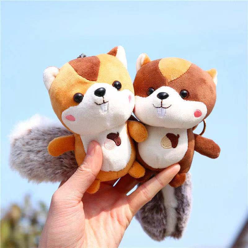 Móc khóa thú nhồi bông dễ thương