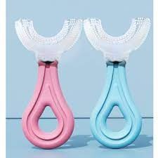 Bàn Chải Đánh Răng Cho Bé - Bàn Chải Đánh Răng Trẻ Em Hình Chữ U - Silicon Siêu Mềm Cho Bé Từ 1,5 Tuổi Cả hàm