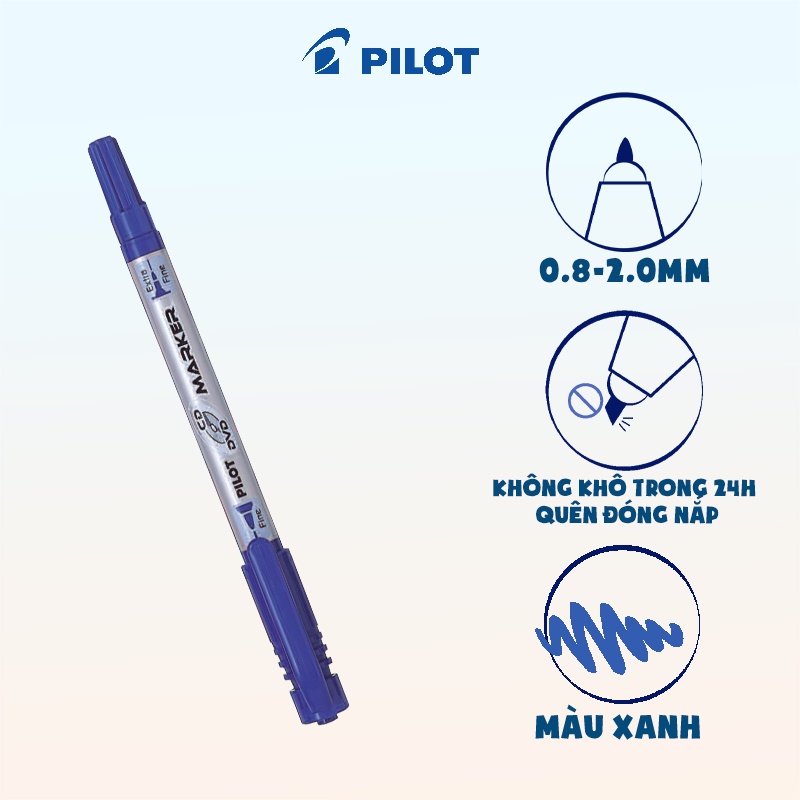 Bút Lông Dầu Pilot CD/DVD Marker Pilot SCA-TMCD-L - Mực Xanh