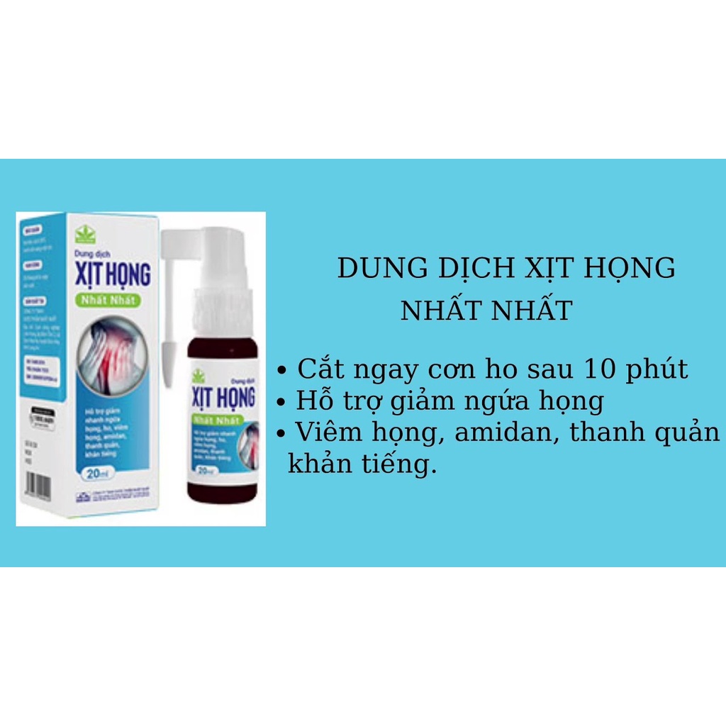 Dung dịch Xịt Họng Nhất Nhất