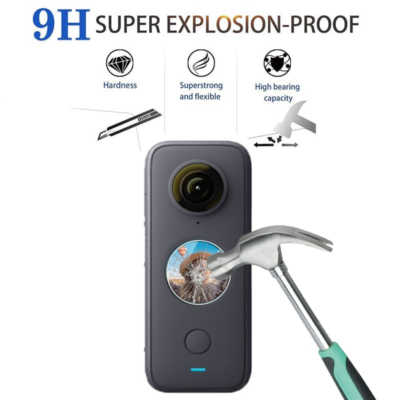 Kính cường lực bảo vệ màn hình lcd thích hợp cho camera hành trình insta360 One X2 9h 2.5d Hd