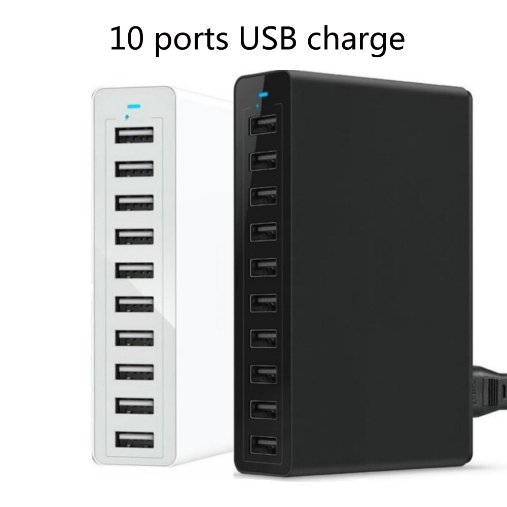 Đế sạc nhanh TONIERS/10 cổng Usb kèm dây cáp 50w cho IPKindle nhiều cổng Usb