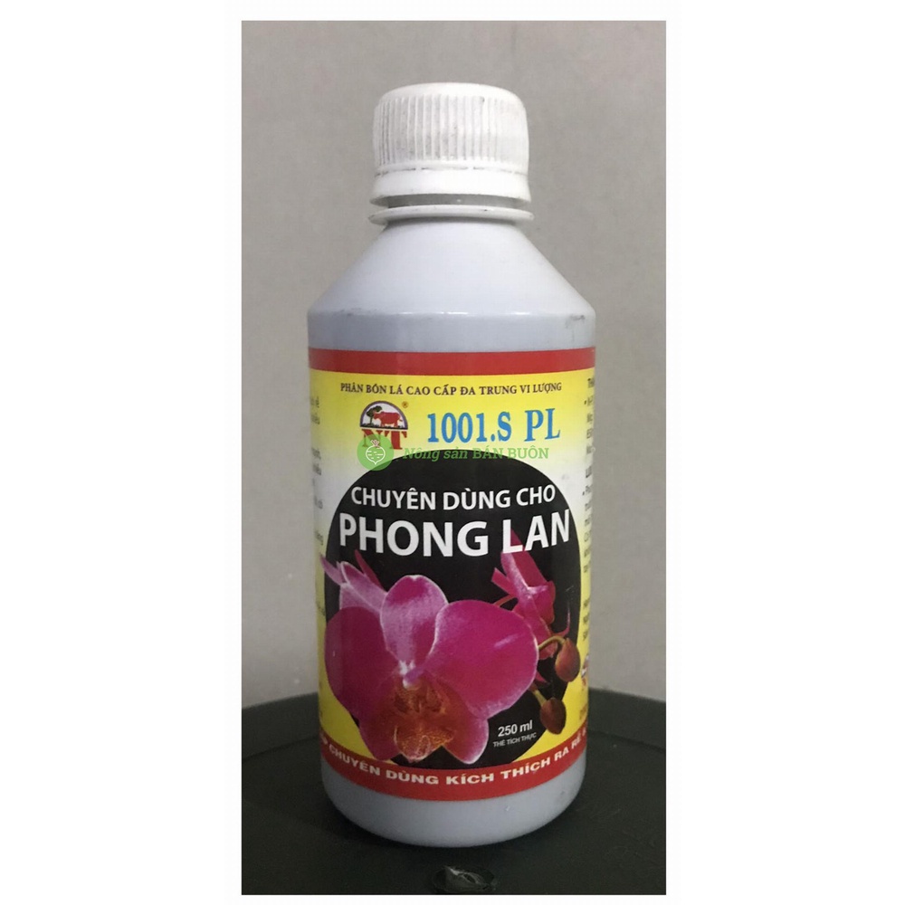 Phân bón lá cao cấp đa trung vi lượng 1001.S PL chuyên dùng cho phong lan, thể tích: 250ml