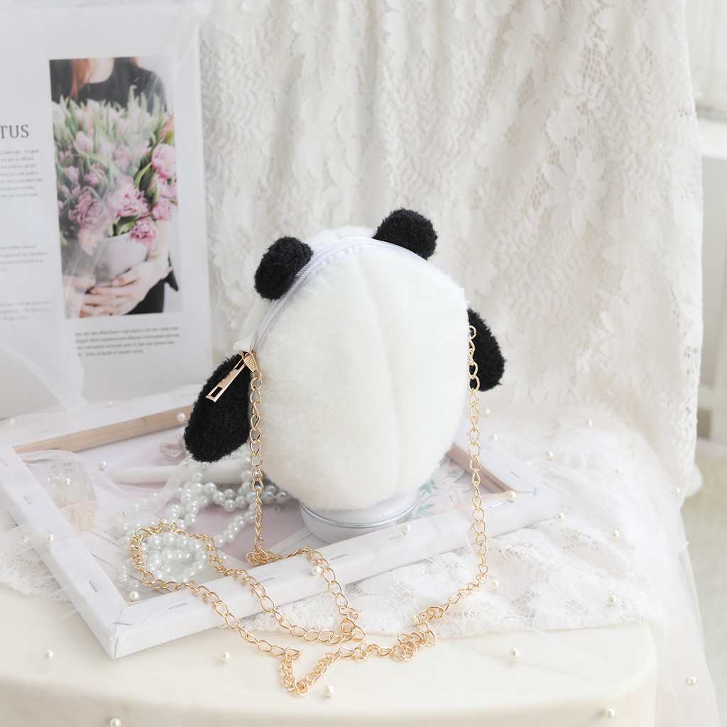 Túi nhỏ đeo vai, hình gấu trúc thỏ trắng dễ thương | BigBuy360 - bigbuy360.vn