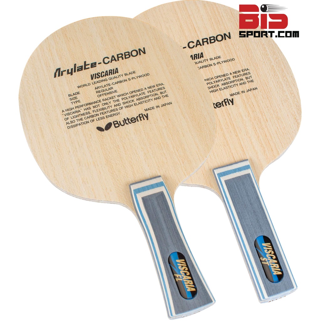 Cốt Vợt Bóng Bàn Butterly VISCARIA - Dòng Vợt Cán Thẳng - Chính Hãng Butterfly - Hàng Nội Địa Nhật Bản