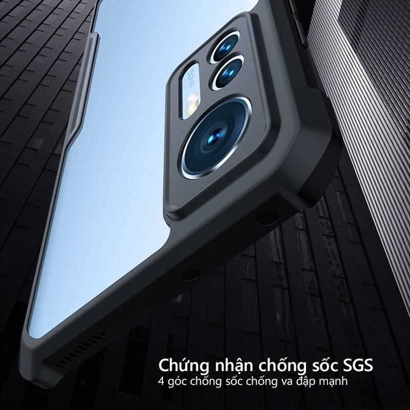 Ốp lưng XUNDD Xiaomi 12S / 12S Pro / 12S Ultra Mặt lưng trong suốt, Viền TPU, Chống sốc