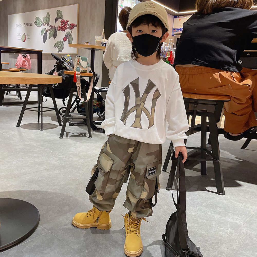 Set Đồ Thời Trang Xuân Thu 2022 Dễ Thương Cho Bé Trai