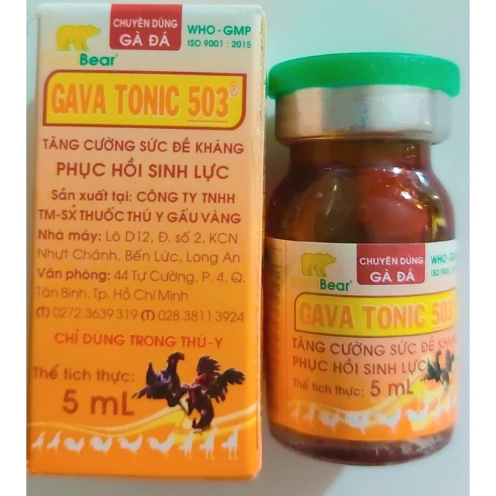 Gava Tonic 503 5ml- dành cho gà đá