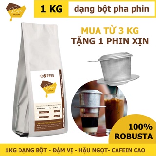 200G] Cà Phê Bột Robusta 100% nguyên chất rang mộc - đậm đắng chuẩn Việt - thơm ngon - hậu ngọt - Cafe Honey Mys