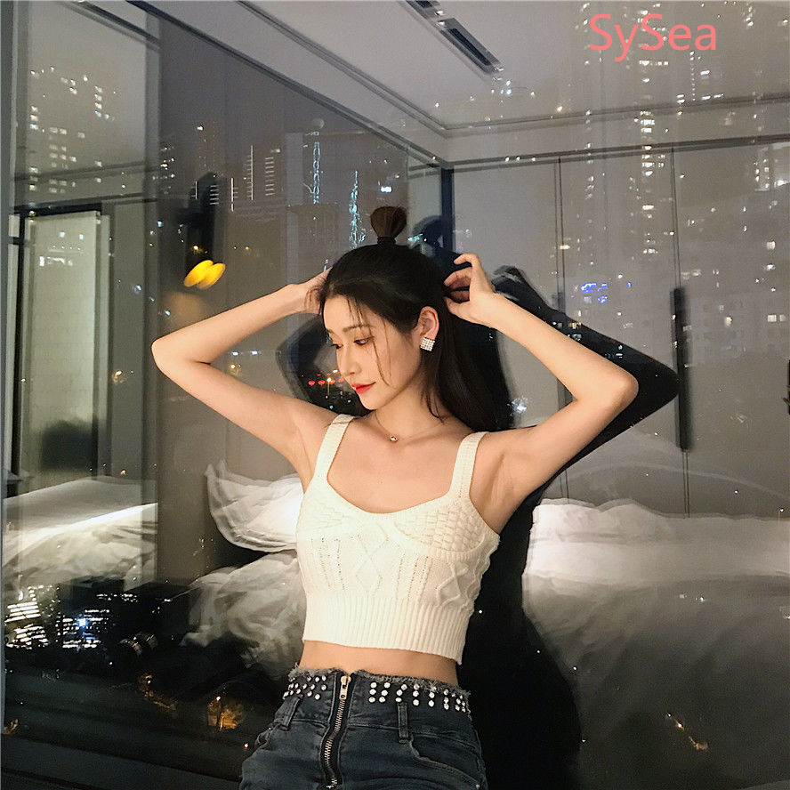 Áo Hai Dây Dệt Kim Thời Trang Mùa Hè Dành Cho Nữ