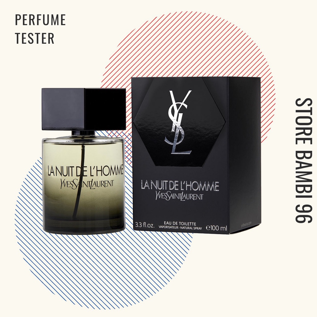 💖 𝘽𝘼𝙈𝘽𝙄 💖 Nước hoa YSL La Nuit De L’Homme EDT Tester 5/10ml
