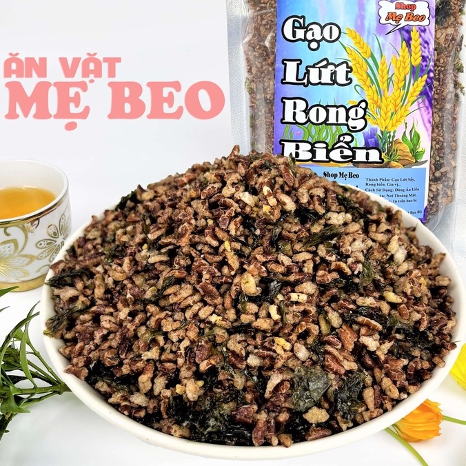Gạo Lứt Sấy Rong Biển Shop Mẹ Beo ăn giảm cân cực ngon