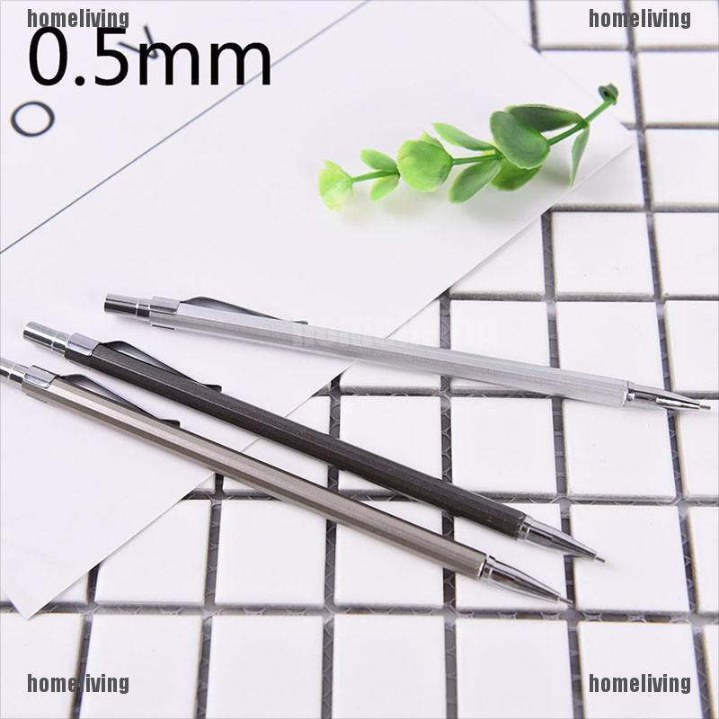 Bút Chì Bấm Bằng Kim Loại 0.5 / 0.7mm Tiện Dụng Cho Học Sinh