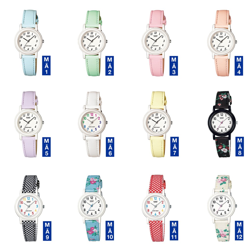 Đồng hồ nữ dây da Casio Standard chính hãng Anh Khuê LQ-139 Series (25mm)