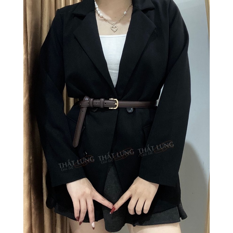 Thắt lưng nữ váy mặt kim vàng bản nhỏ 2cm  TL419 - Thắt Lưng Giá Tốt