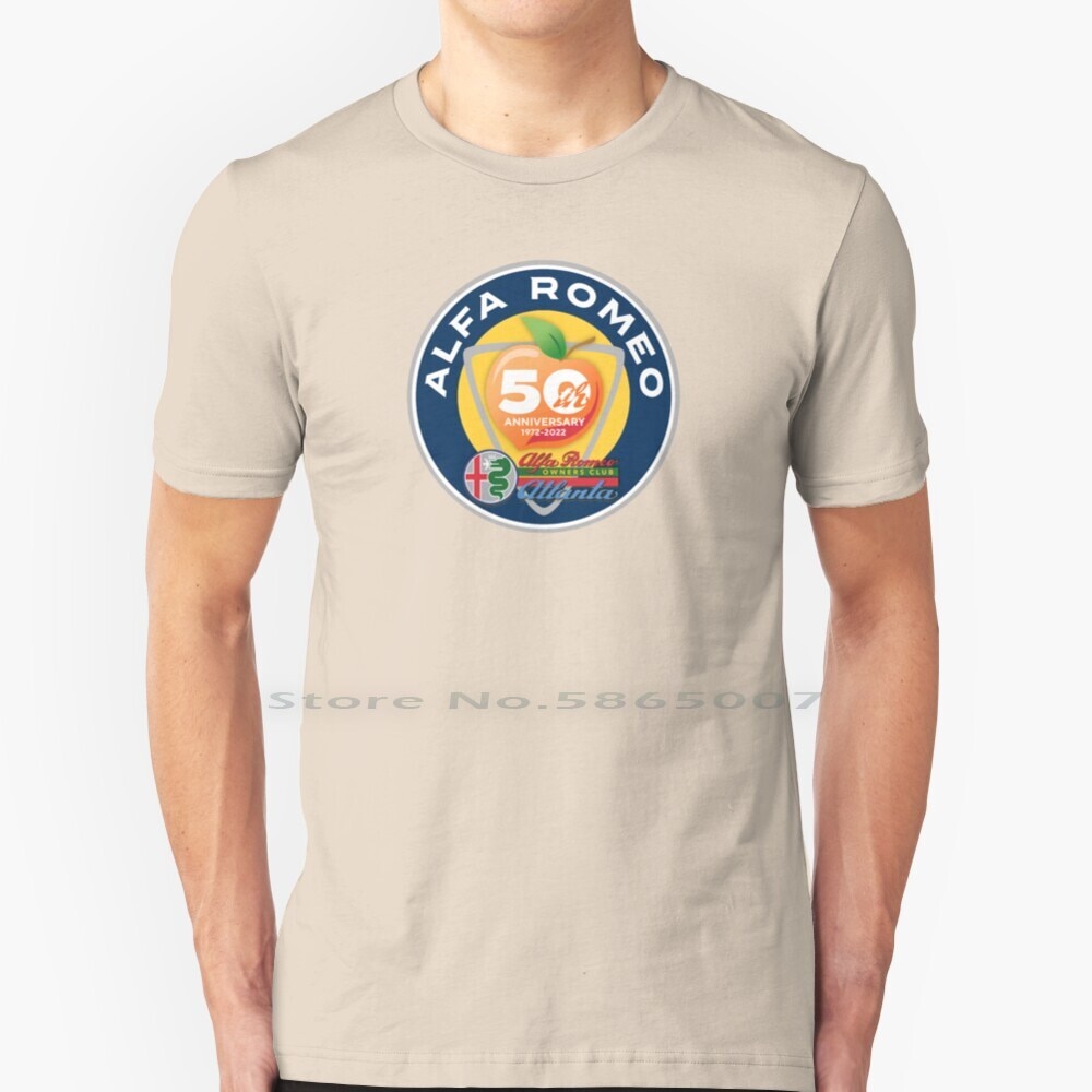 Aroc Of Atlanta Kỷ Niệm 50 Năm Logo Áo 100% Cotton Alfa Romeo Atlanta Alf? Câu lạc bộ chủ sở hữu Rom