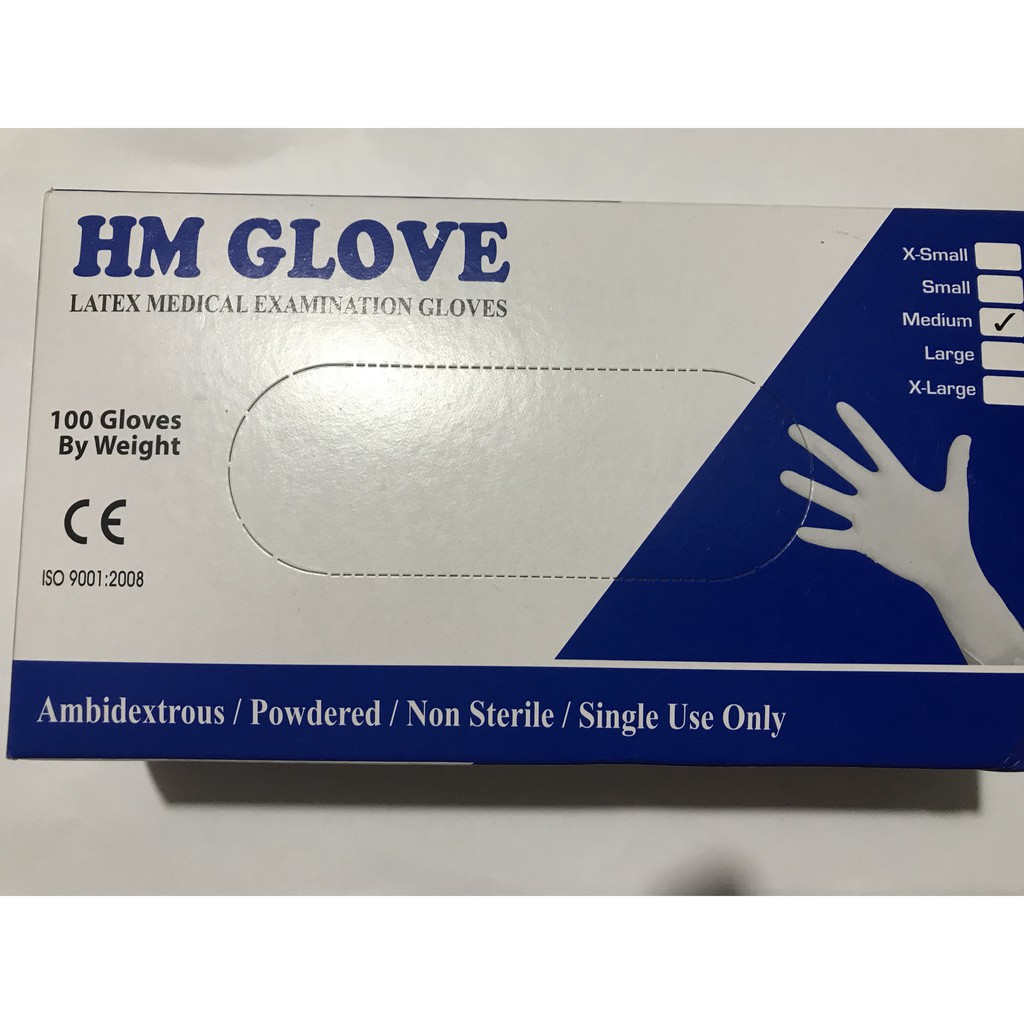 Freeship HN-COMBO 5 Hộp(250 đôi) -Găng Tay Găng Khám HM Gloves , Topcare, ... và một số hãng size SX,S,M,Lcó bột