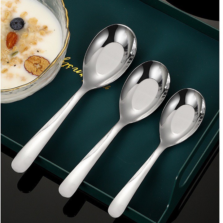 Muỗng thìa cơm phở súp inox cao cấp thép không gỉ - CANH CAM