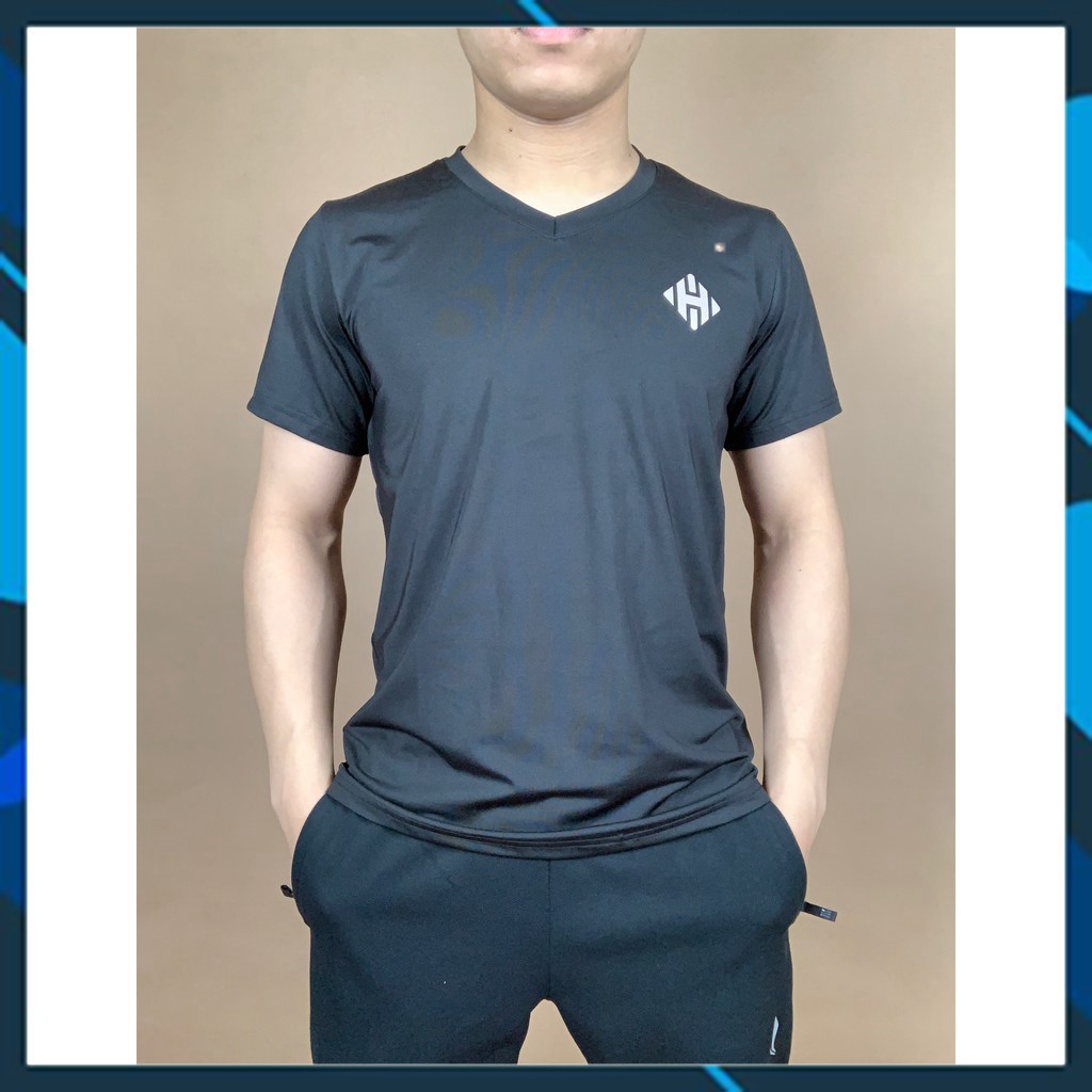 Áo thun nam trơn cổ tim unisex calvin cộc tay vải thun lạnh co dãn 4 chiều thương hiệu Hsimple áo thể thao tập gym nam ་