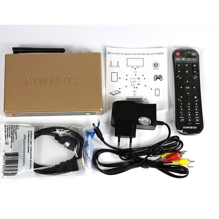 Android TV Box Kiwibox S1 New Kiwi 7.1 Hỗ trợ Điều Khiển Giọng Nói - Hàng Chính Hãng