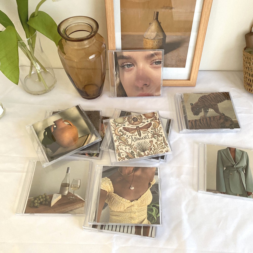 Hộp CD mang phong cách hoài cỗ vintage món đạo cụ chụp ảnh, trang trí homestay quán cafe cực chất 2021 (Không đĩa)