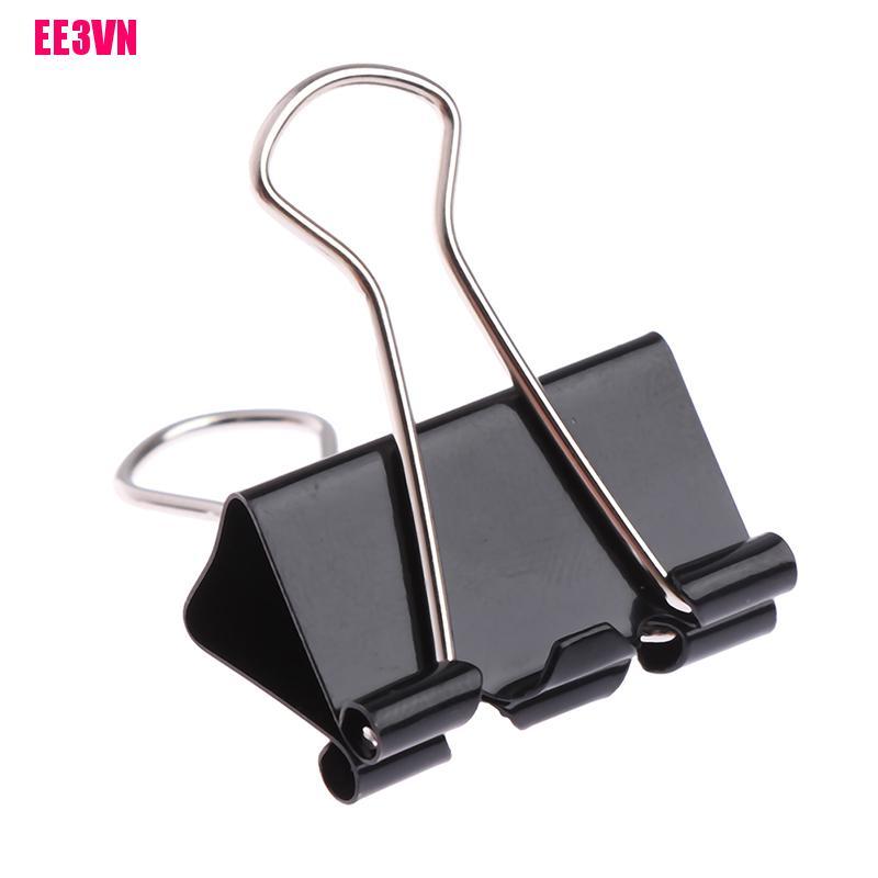 Set 10 kẹp giấy kim loại màu đen E3Vn | BigBuy360 - bigbuy360.vn