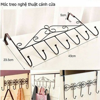 Móc treo đồ đa năng sau cửa loại lớn 7 móc -móc treo đồ đa năng