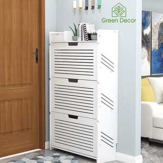 Tủ giày, tủ để giày dép chất liệu gỗ nhựa cao cấp chống nước tuyệt đối - Green Decor
