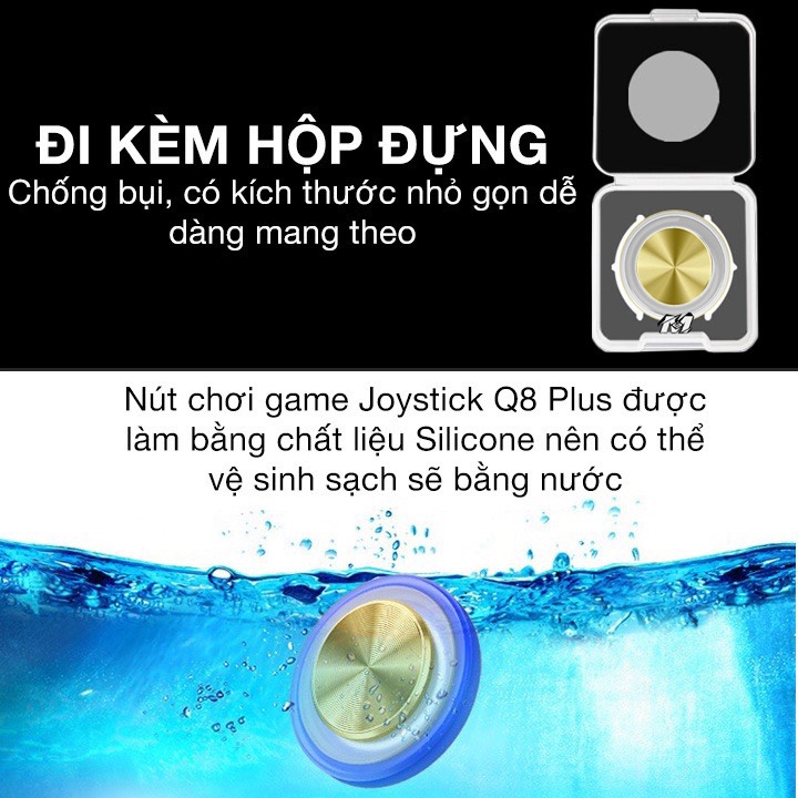 Nút chơi game joystick Q12 plus cho điện thoại chs game liên quân mobile,liên minh tốc chiến tặng bao tay chơi game ff