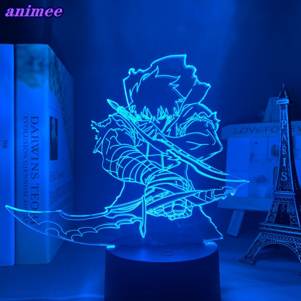 Đèn Led 3d Solo Leveling Dùng Trang Trí Phòng Trẻ Em Phong Cách Anime
