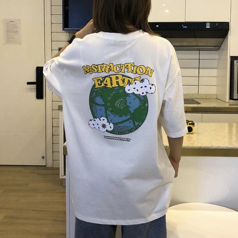 Áo thun tay lỡ Unisex EARTH