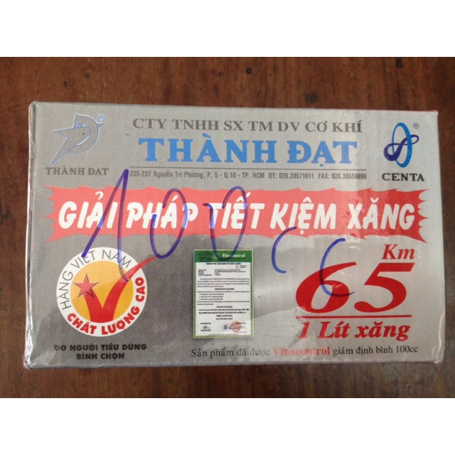 Bình xăng con Dream, Wave 100cc Centa loại 1 Thành Đạt mẫu mới New