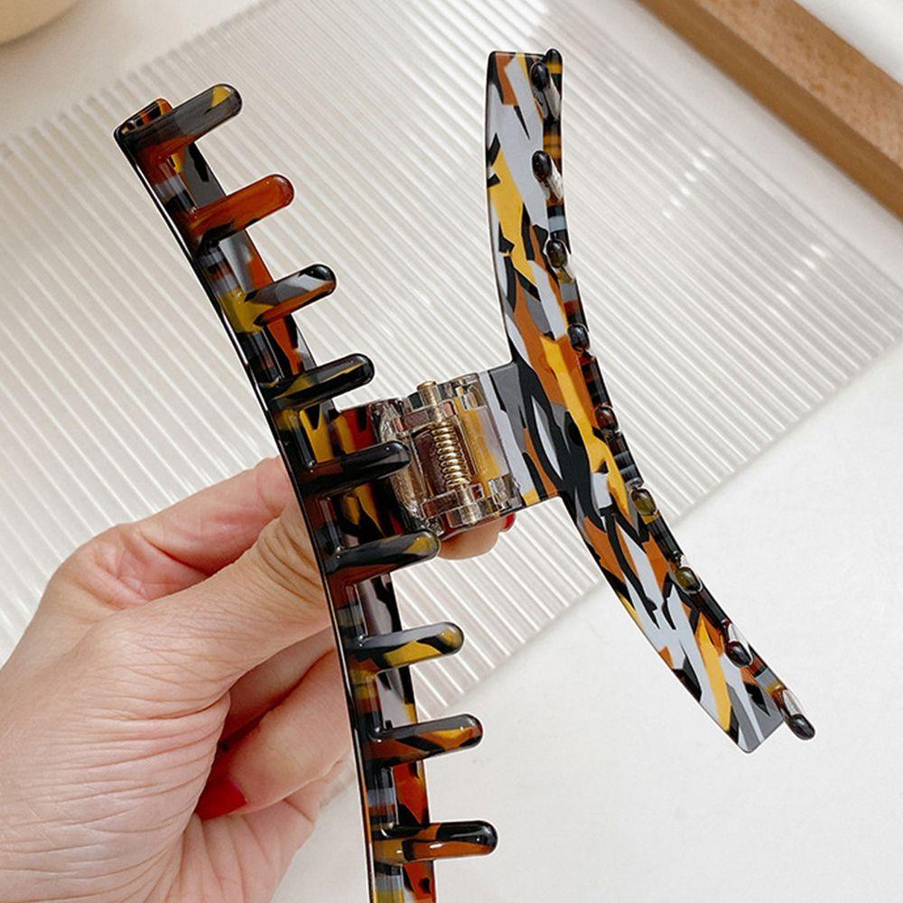 NICKOLAS Kẹp Tóc Nữ Họa Tiết Da Báo Phong Cách Vintage