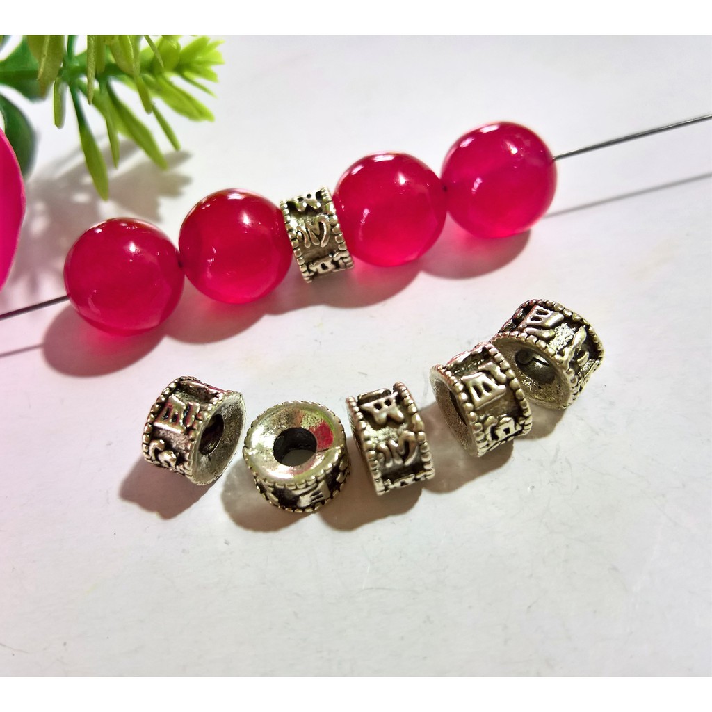 Charm TRỤ khắc thần chú - mix Vòng Tay May Mắn
