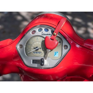 Bọc da chìa khoá vespa, liberty, zip chìa dẹt mỏng