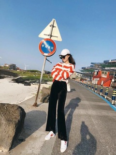Quần nhung suông chất đẹp ( coi kĩ ảnh thật phía cuối )