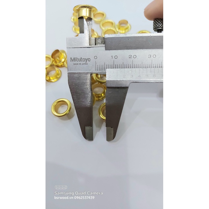 Khoen ore 8mm Khoen mắt cáo 8ly Thau không gỉ Khuy mắt cáo bấm vải Túi 100 cái  Màu bạc/ vàng/ đồng