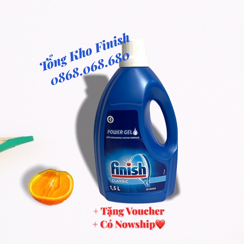 Bột rửa bát Finish 2,5kg - Viên/Gel