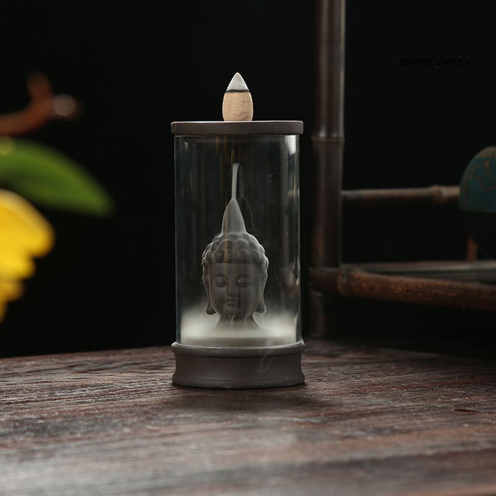 Thác Khói Trầm Hương Trang Trí Hình Tượng Phật