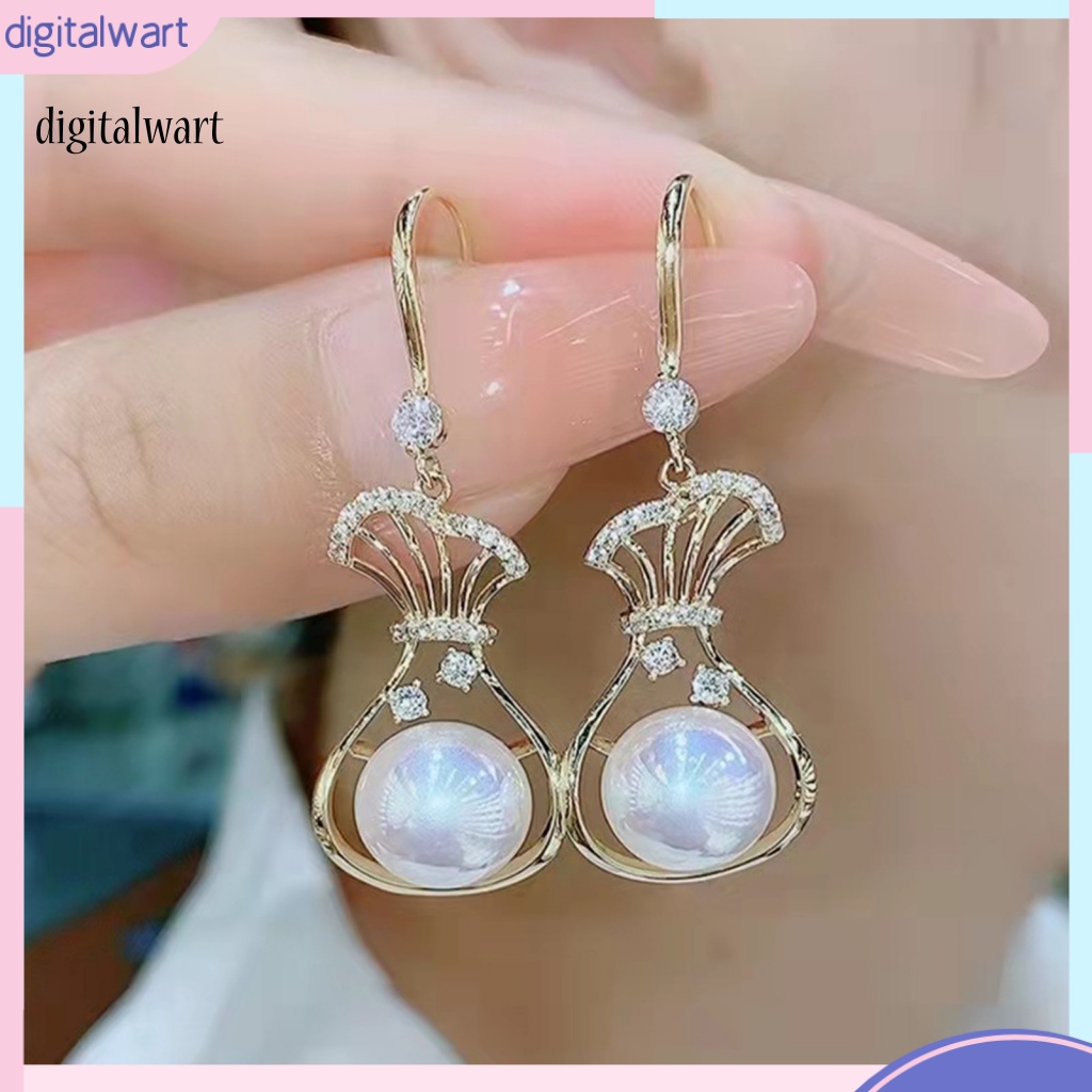 Kỹ Thuật Số| 1 Đôi Bông Tai Hình Túi Tiền Nữ Tính