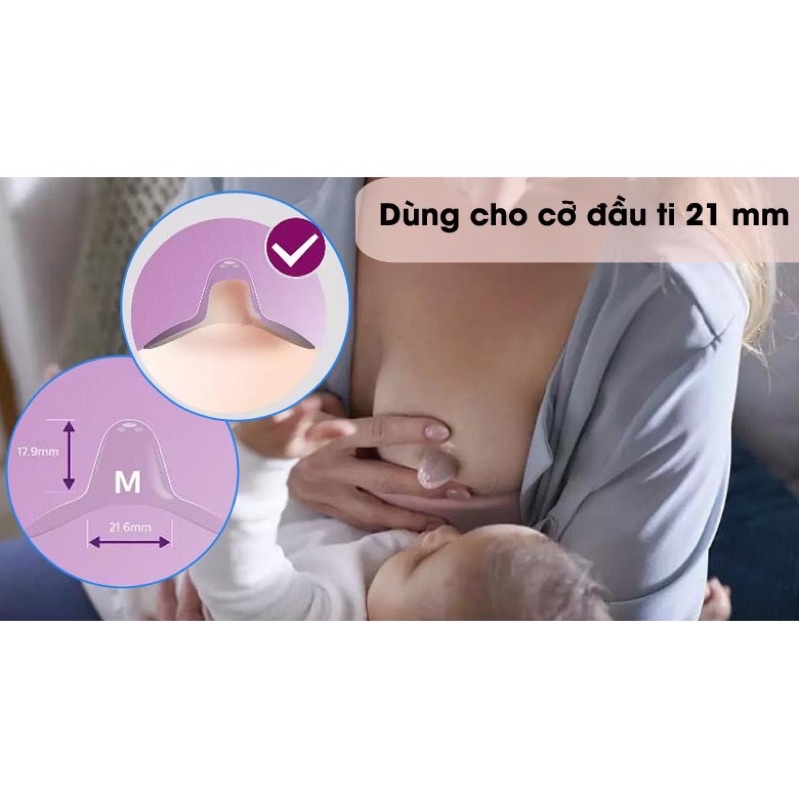 Trợ ti avent-Miếng bảo vê đầu ngực avent size 21mm