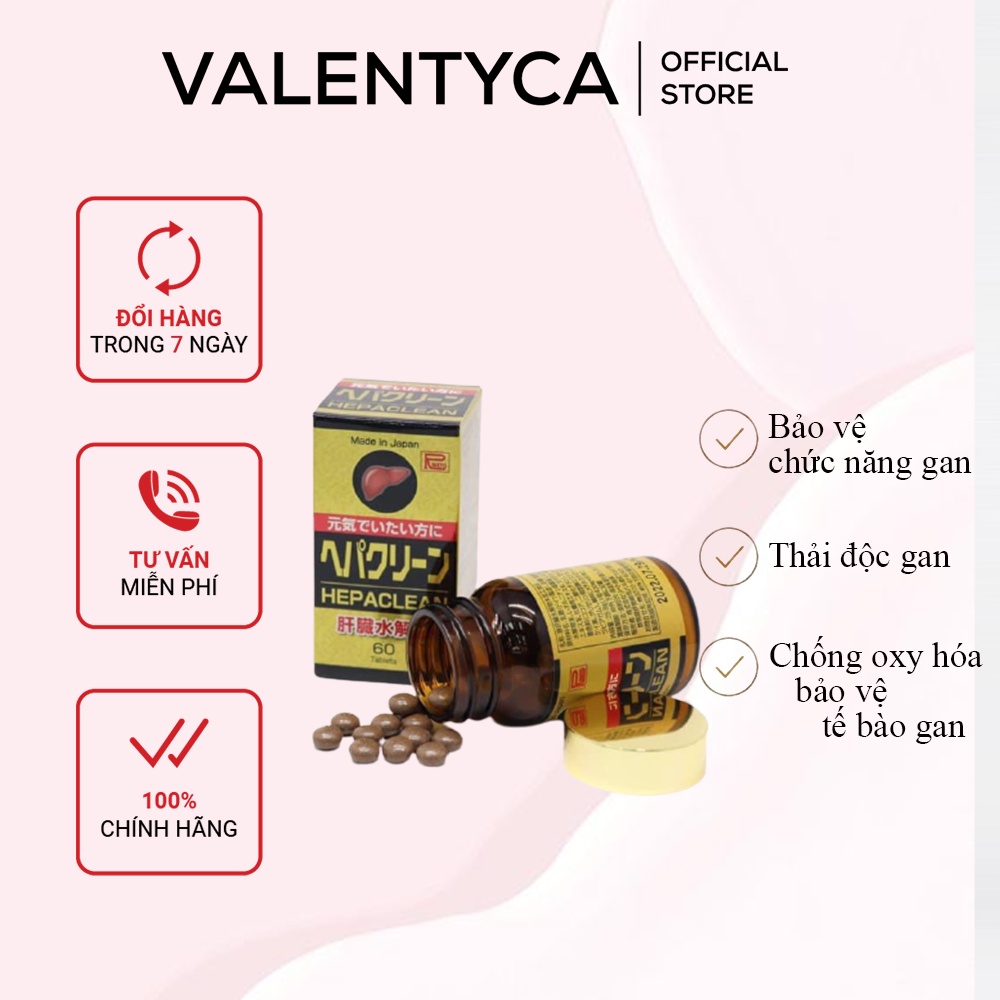 Hepaclean - Viên uống tăng cường chức năng gan 60 viên