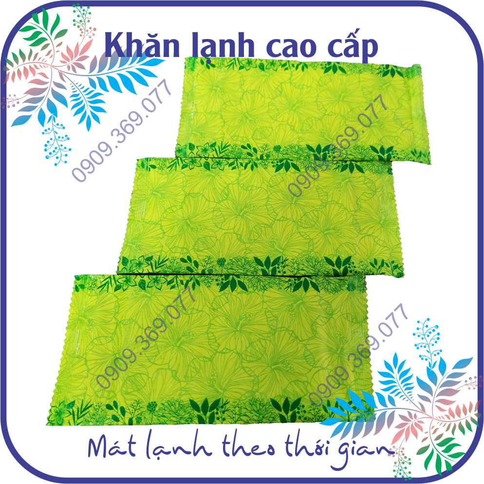 Combo 20 khăn lạnh già rẻ chất liệu vải chấm bi, mùi thơm nhẹ, thấm hút tốt (khăn lạnh nhà hàng)