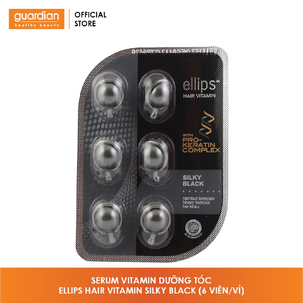 Serum Dưỡng Tóc Ellips Hair Vitamin Silky Black (1 vỉ/ 6 viên)