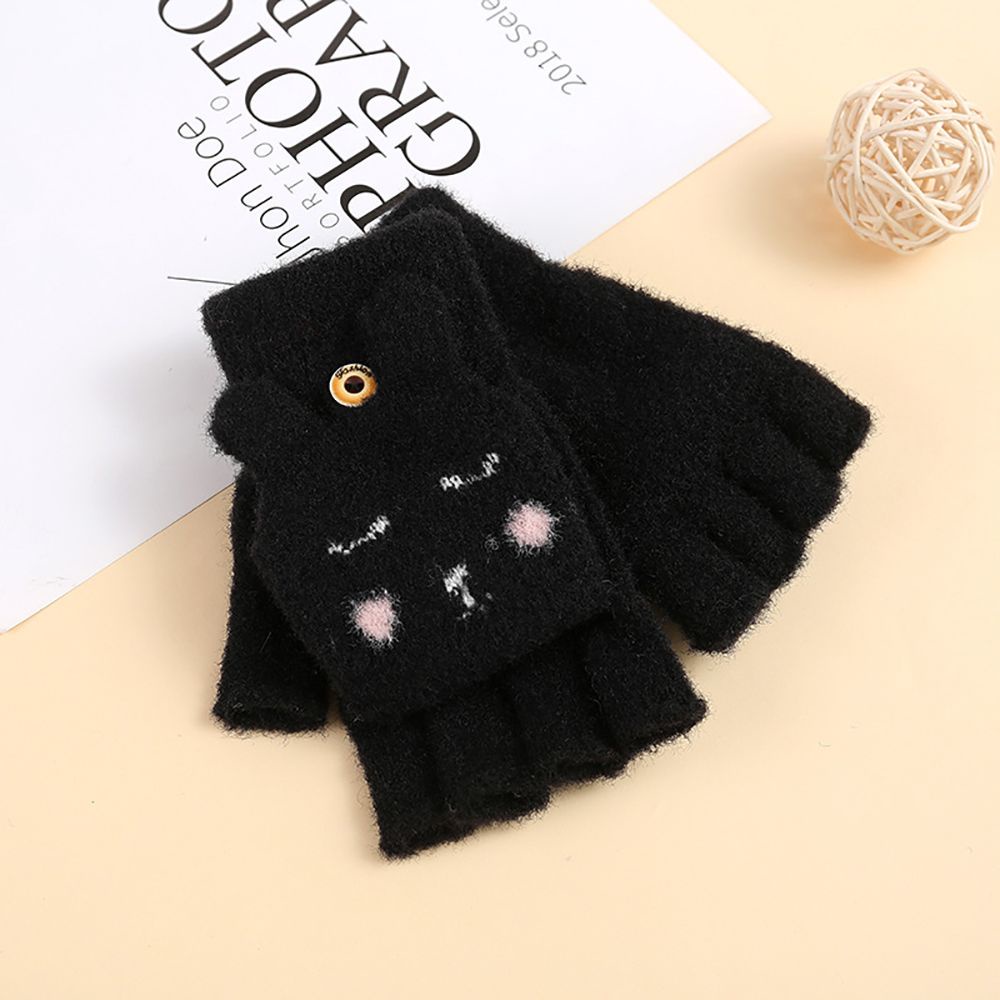 Găng tay len hở ngón nhiều màu sắc thời trang cho nam và nữ