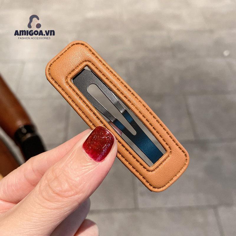 Kẹp Tóc Mái Bên Hình Học Disney Liu Haijia Retro Ngọt Ngào Cho Nữ