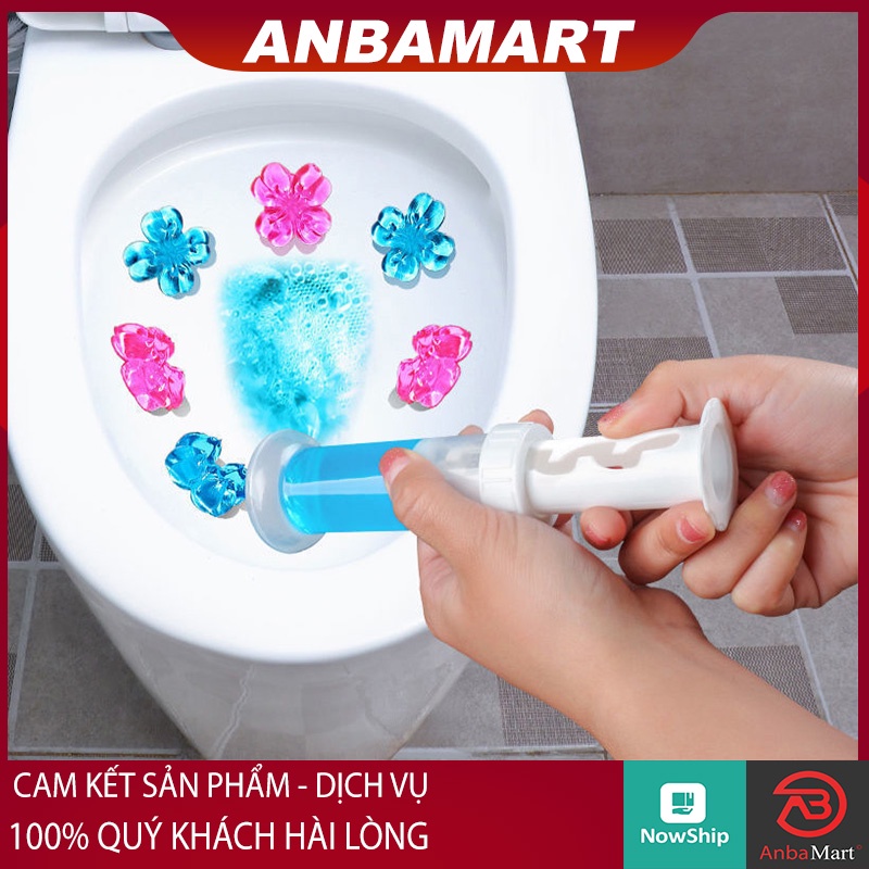 Gel khử mùi bồn cầu bông hoa có hộp - Gel thơm bồn cầu