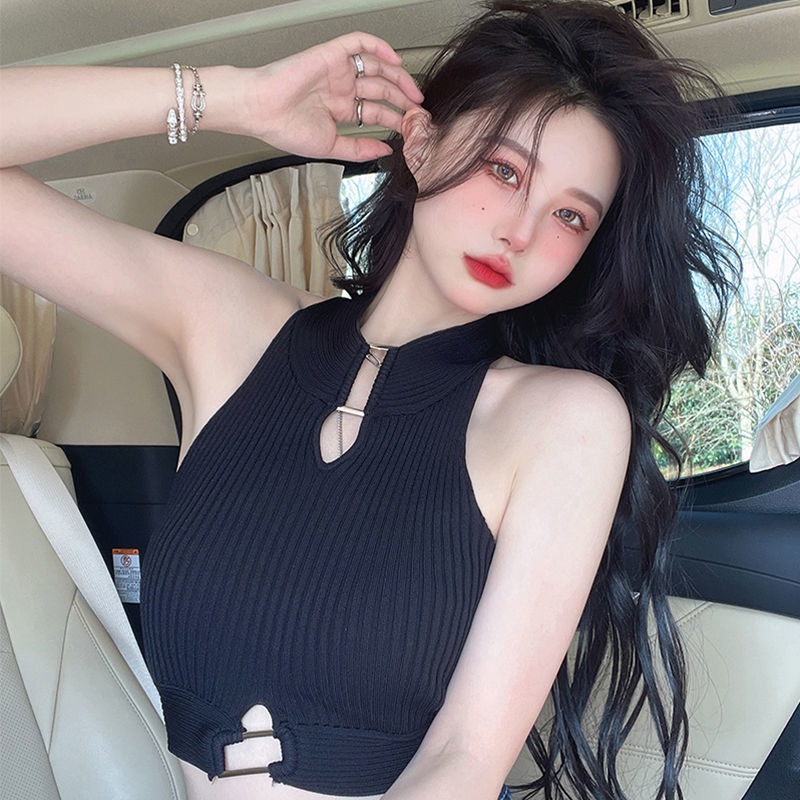 COZOK Áo Tank Top Dệt Kim Sát Nách Thiết Kế Ôm Sát Quyến Rũ