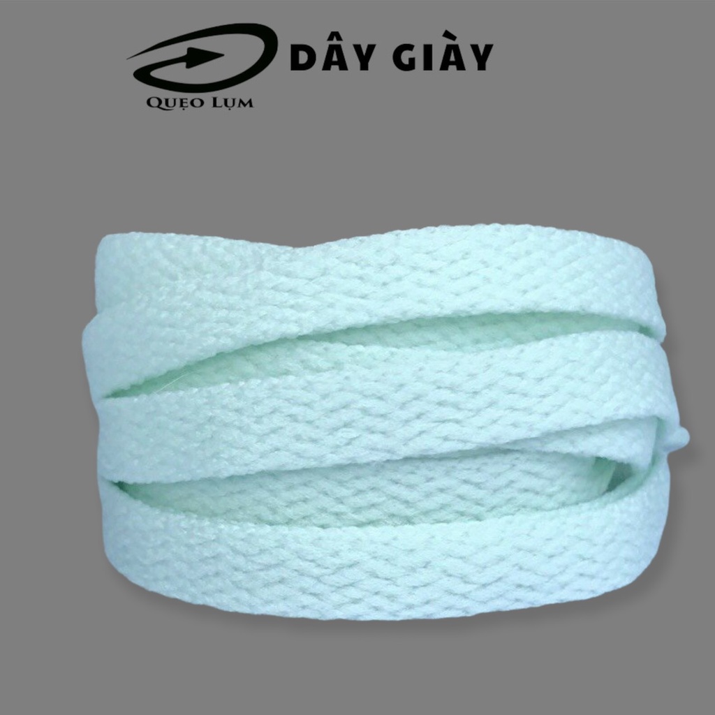 Dây Giày Bản Dẹp dài 120cm bằng vải nhiều màu có thể buộc giày thể thao, bata, boots.